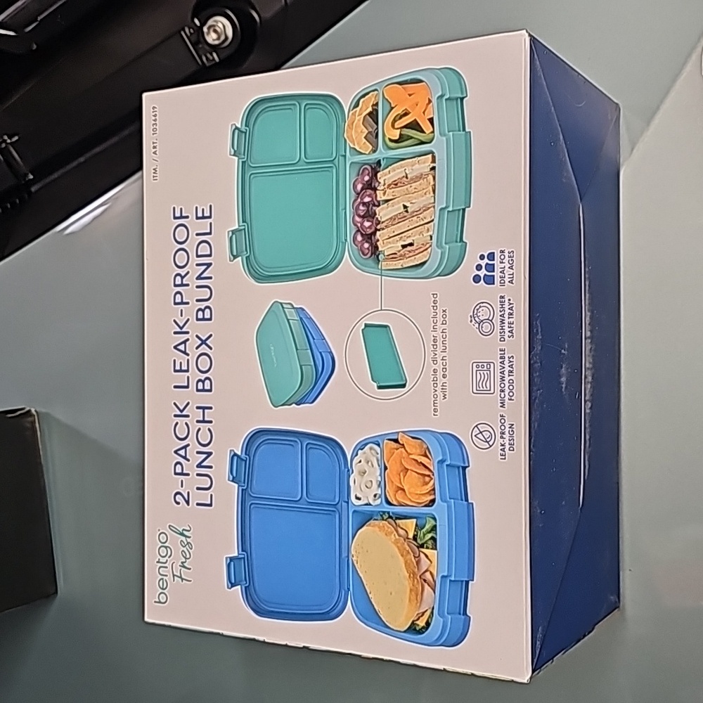 Lunch Box Bentgo Container Kids Adults 2-Pack New Set Fresh Airtight